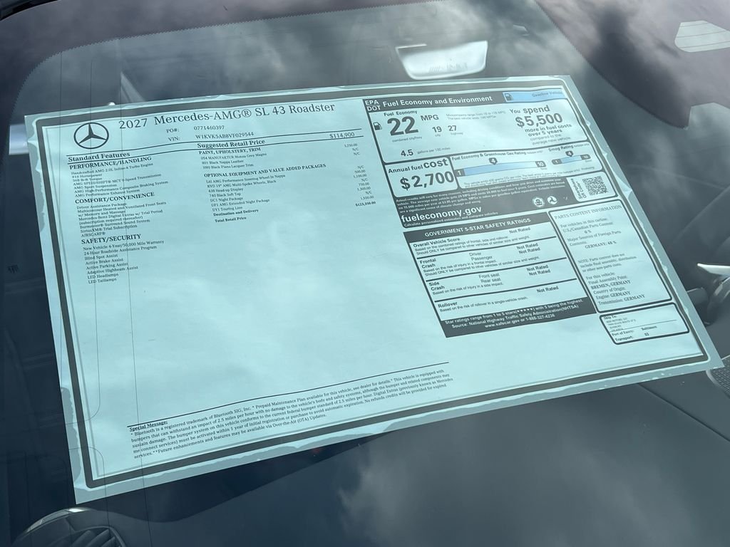 New 2027 Monza Grey Magno Mercedes-Benz AMG® SL 43 Roadster image 32