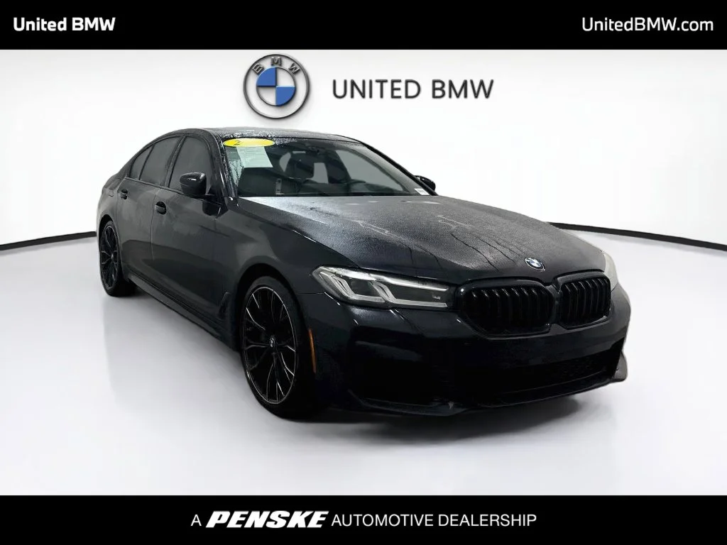 Used 2021 Black Sapphire Metallic BMW 540i image 3