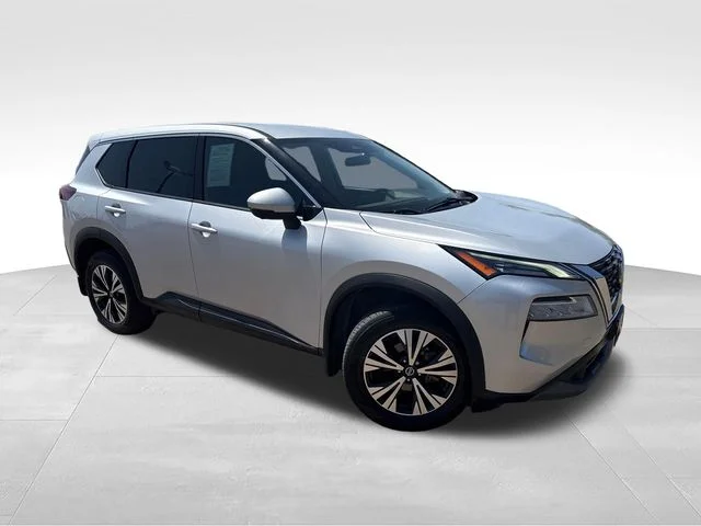 Certified Used 2021 Silver Nissan SV image 1