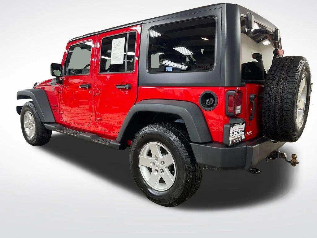 Used 2018 Red Jeep Unlimited Sport image 3