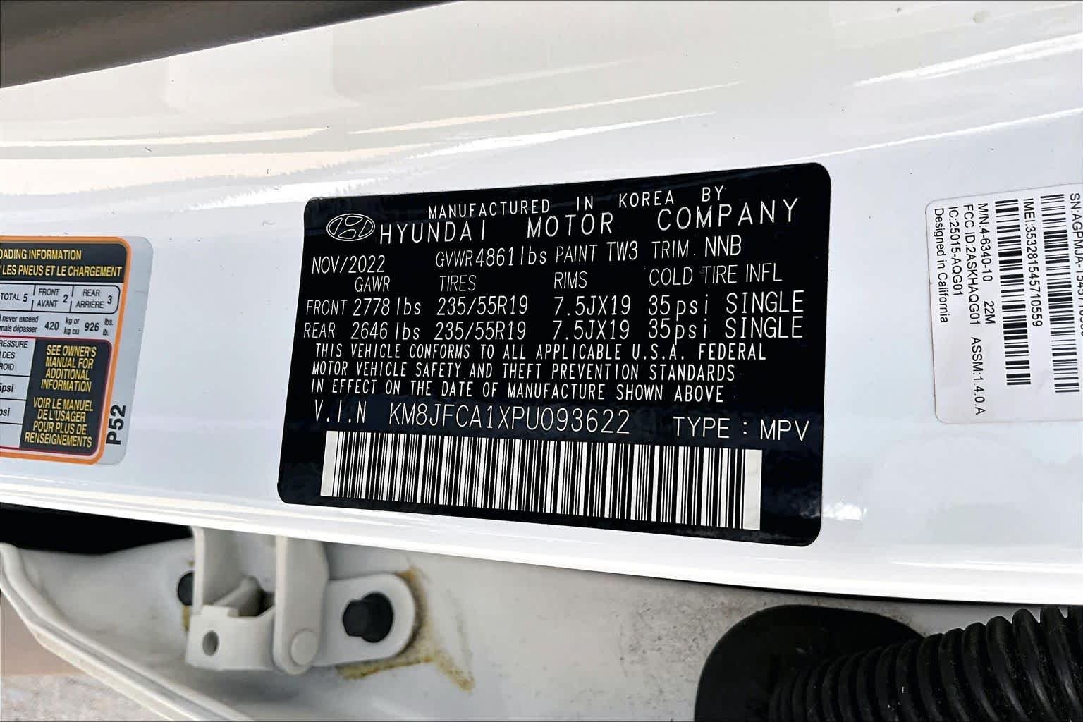 Used 2023 Serenity White Pearl Hyundai SEL Convenience image 37
