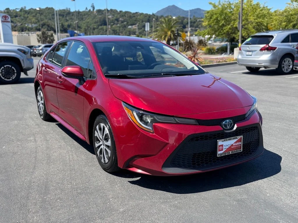 Certified Used 2022 Red Toyota LE image 2
