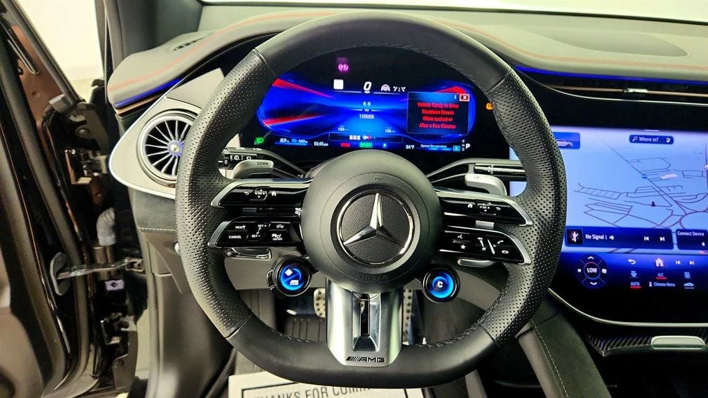 Used 2024 Black Mercedes-Benz AMG® EQE 4MATIC+ SUV w/ Carbon Fiber Trim & AMG® Night Package image 13