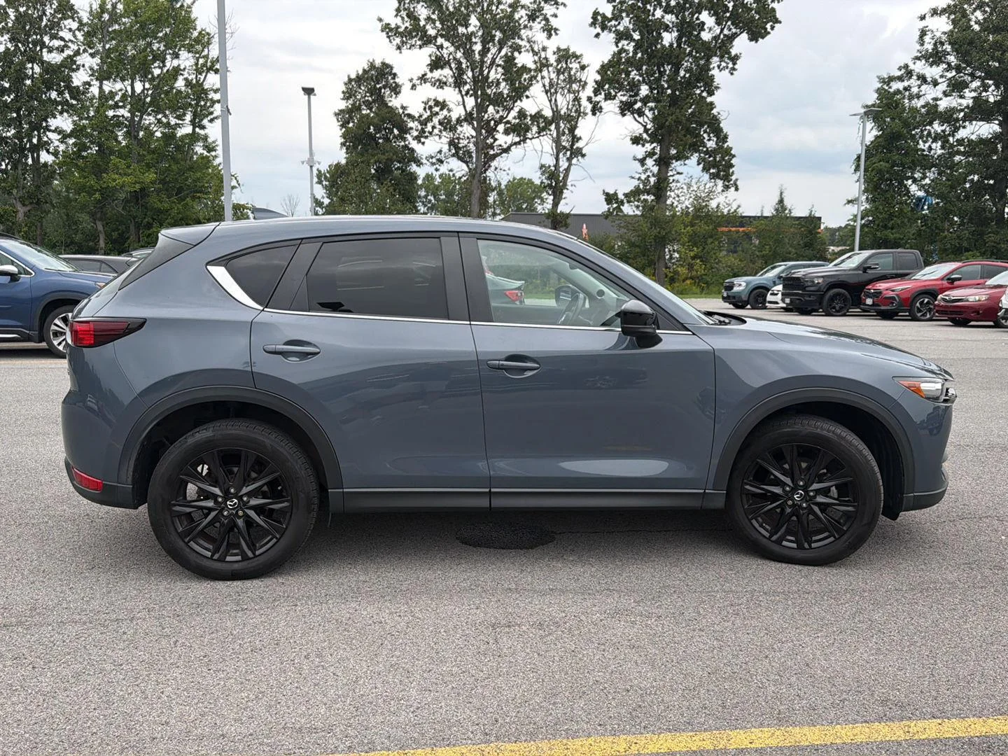 Used 2021 Polymetal Gray Mazda Carbon Edition image 2