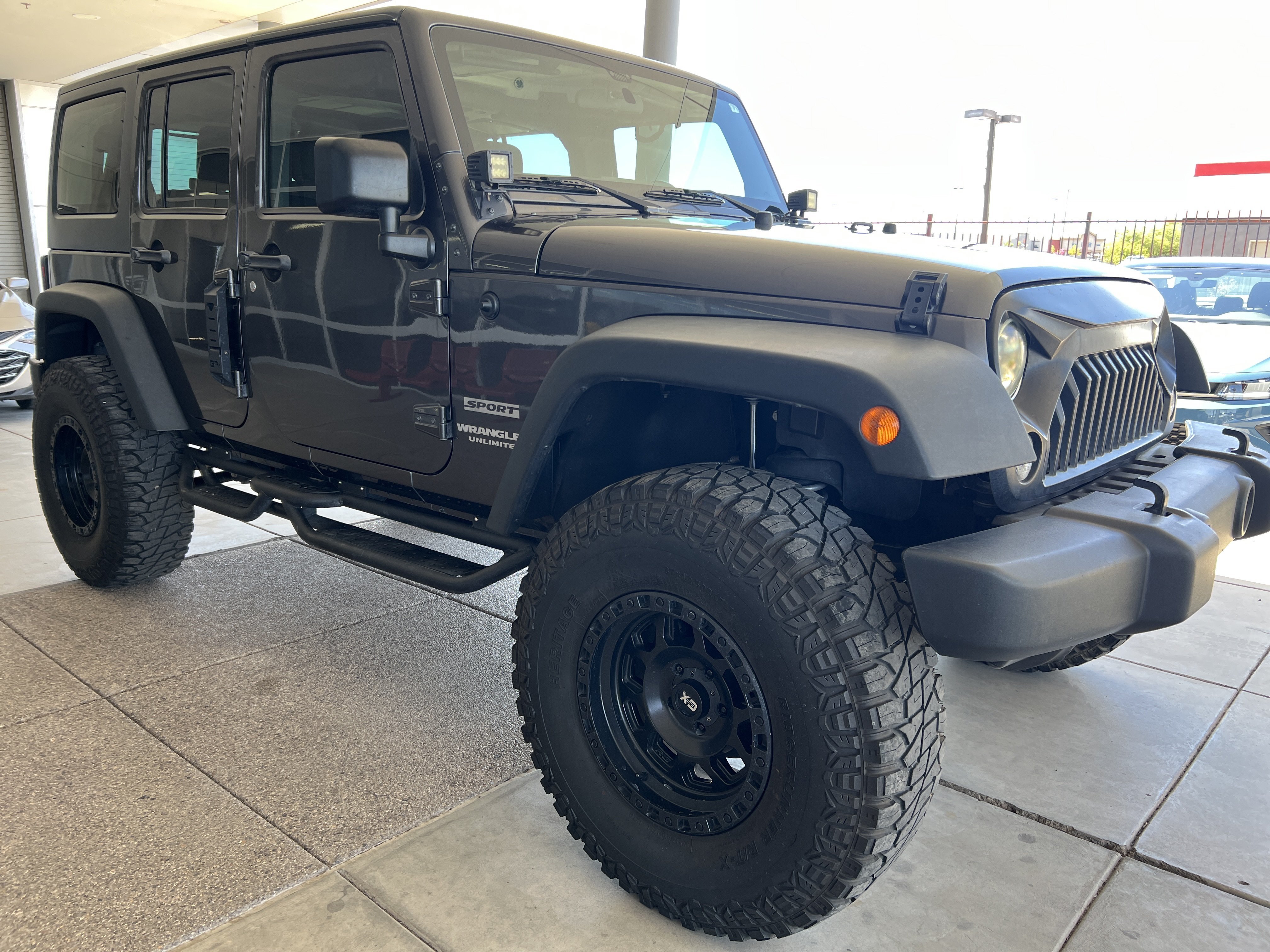 Used 2017 Gray Jeep Sport image 3