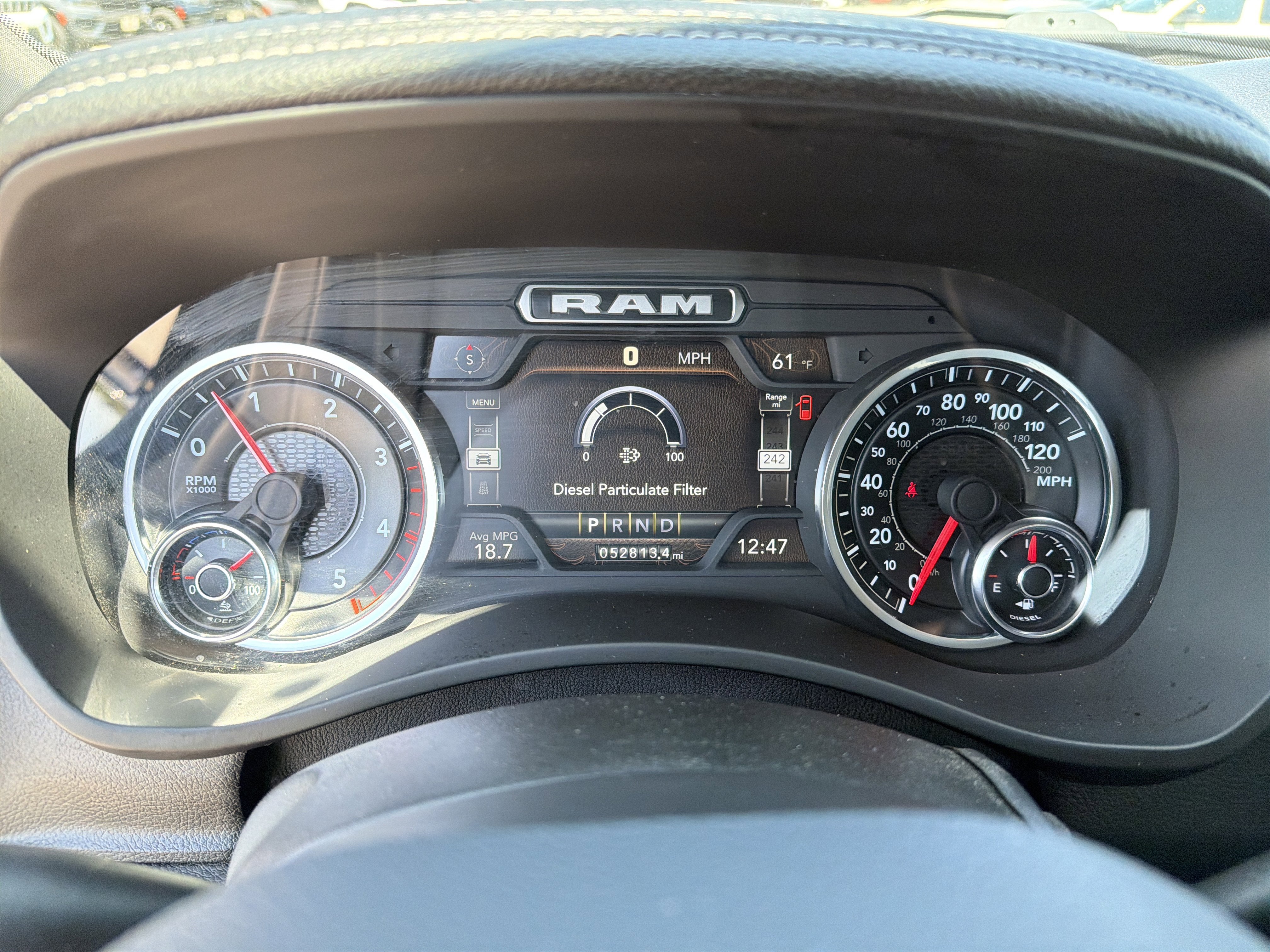 Used 2024 Granite Crystal Metallic Clearcoat Ram Laramie image 27