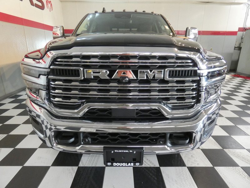 New 2026 Diamond Black Crystal Pearl-Coat Exterior Paint RAM Longhorn Mega Cab 6