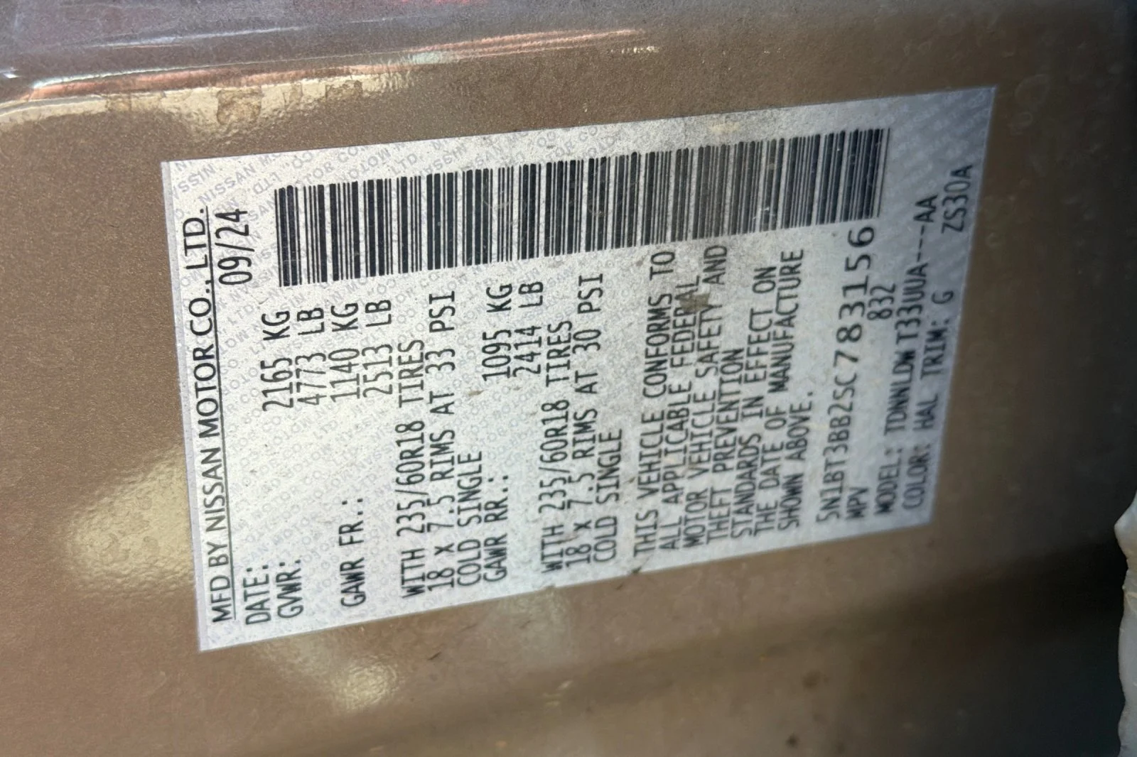 Used 2025 Baja Storm Metallic Nissan SV image 27