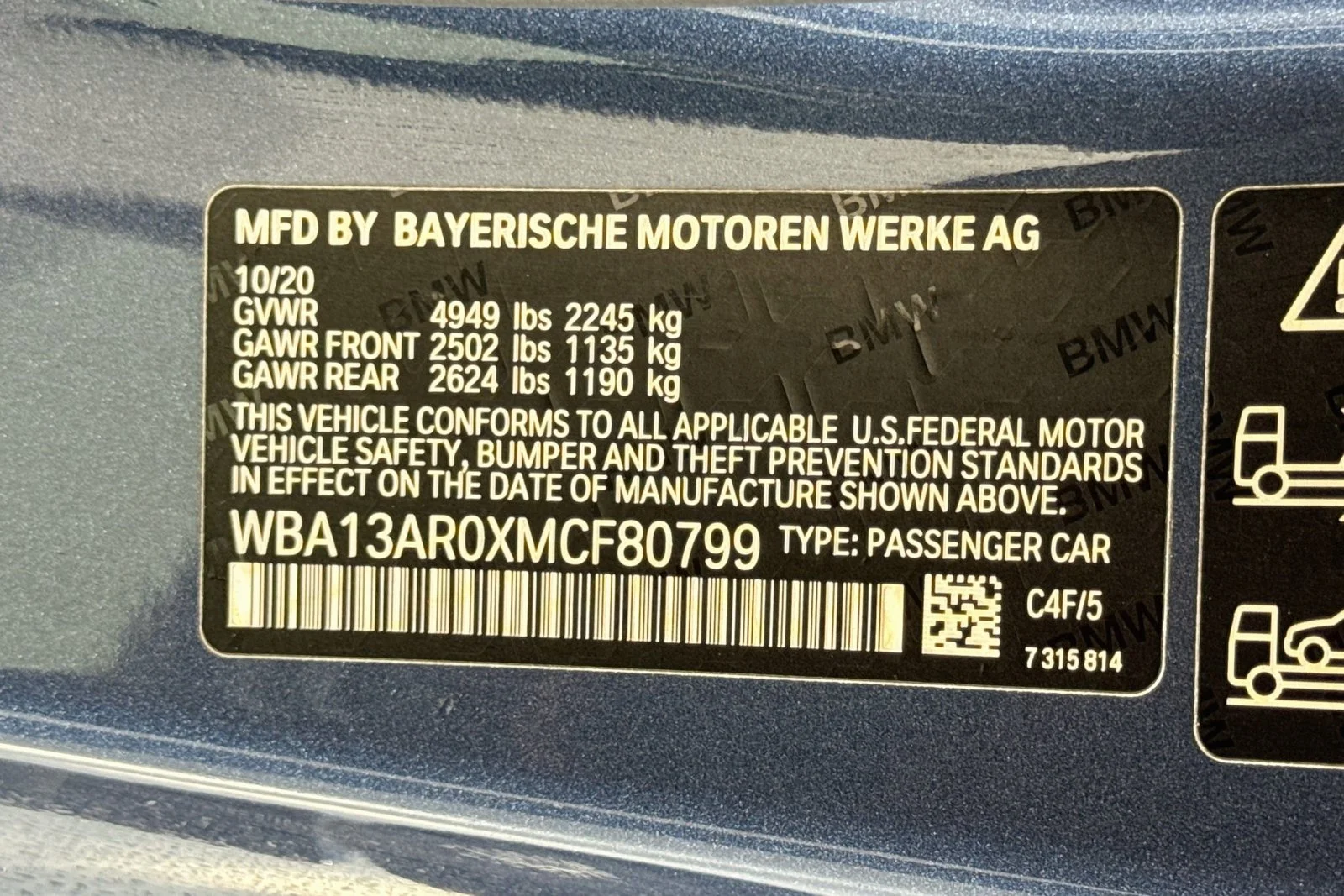 Used 2021 Arctic Race Blue Metallic BMW M440i xDrive image 30