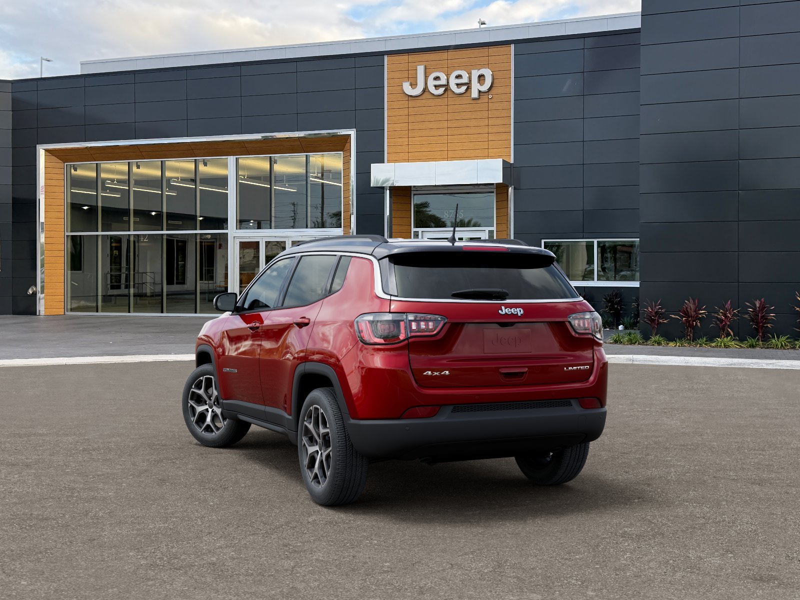 New 2026 Red Hot Pearl-Coat Exterior Paint Jeep Limited image 3