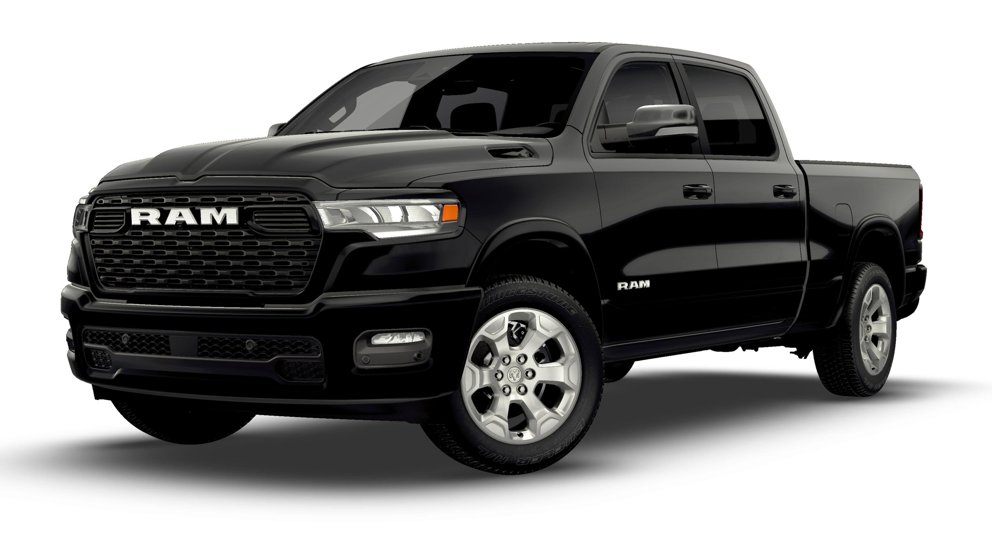 New 2026 Diamond Black Crystal Pearl-Coat Exterior Paint RAM Big Horn/Lone Star image 13