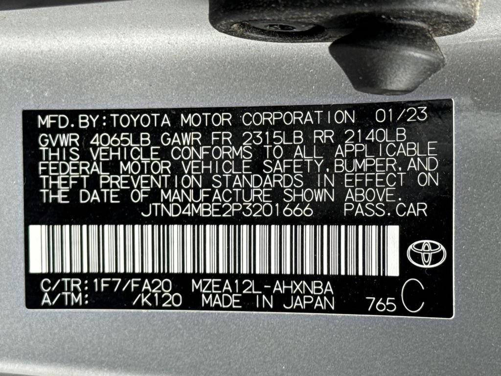 Used 2023 Silver Toyota SE image 30