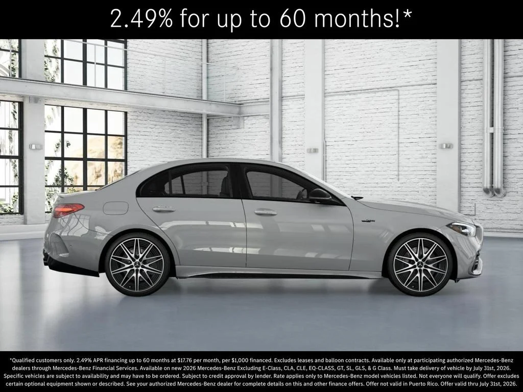 New 2026 MANUFAKTUR Alpine Grey Mercedes-Benz AMG® C 43 4MATIC Sedan image 58