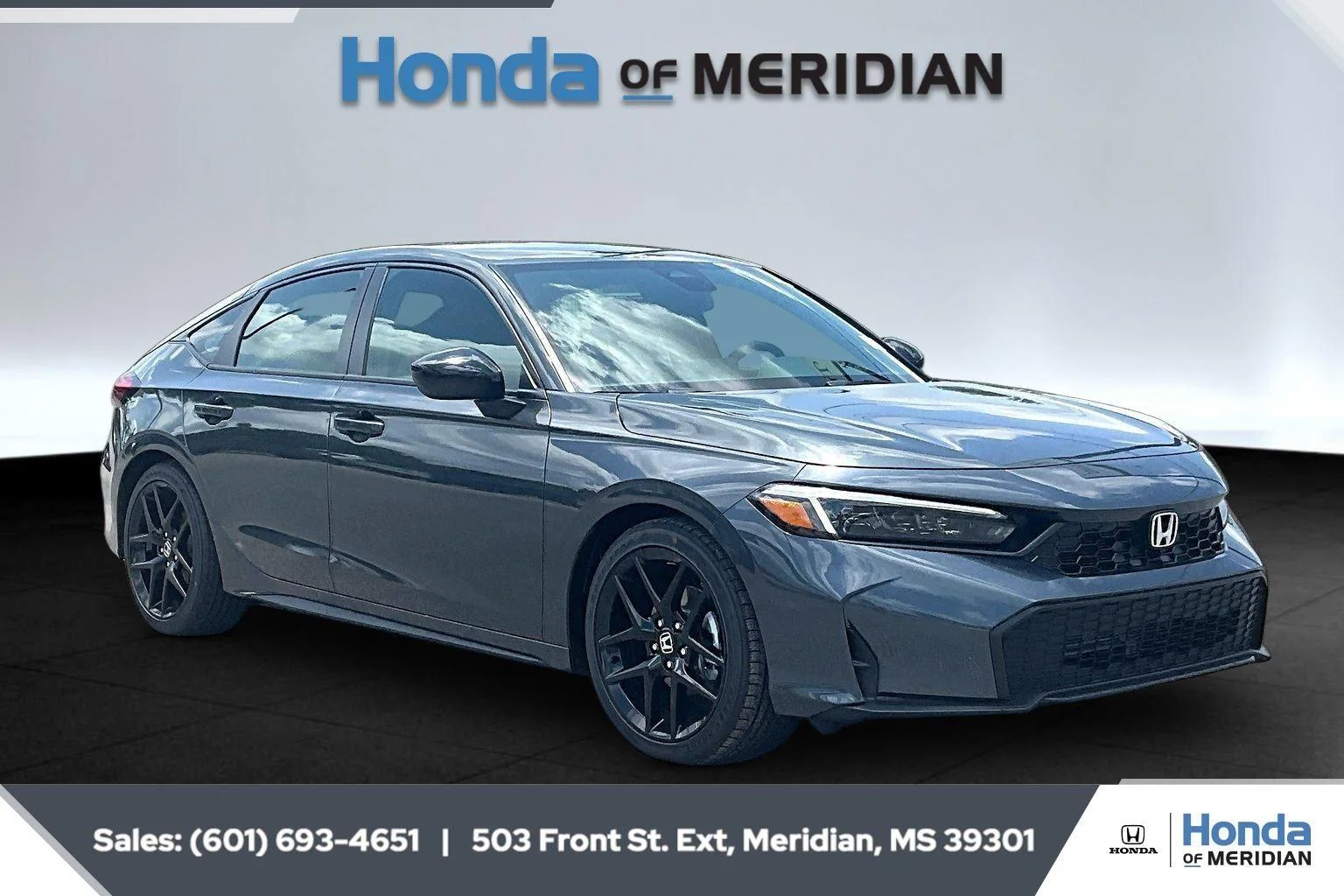New 2026 Meteorite Gray Metallic Honda FWD Sport image 1