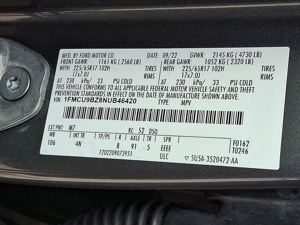 Used 2022 Gray Ford SE image 27