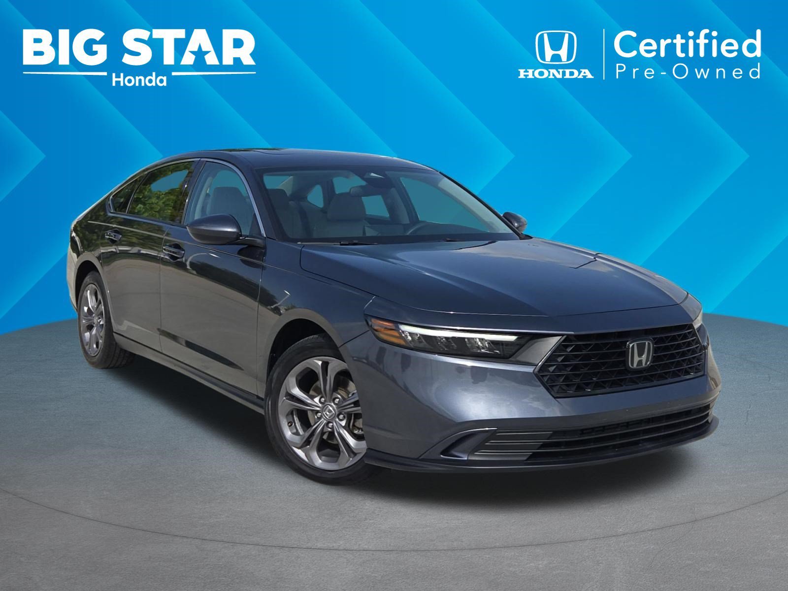 Certified Used 2024 Meteorite Gray Metallic Honda 1.5T EX image 1