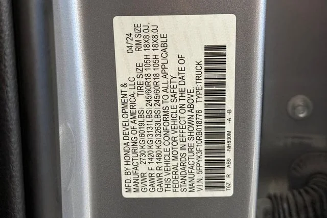 Certified Used 2024 Solar Silver Metallic Honda Sport image 37