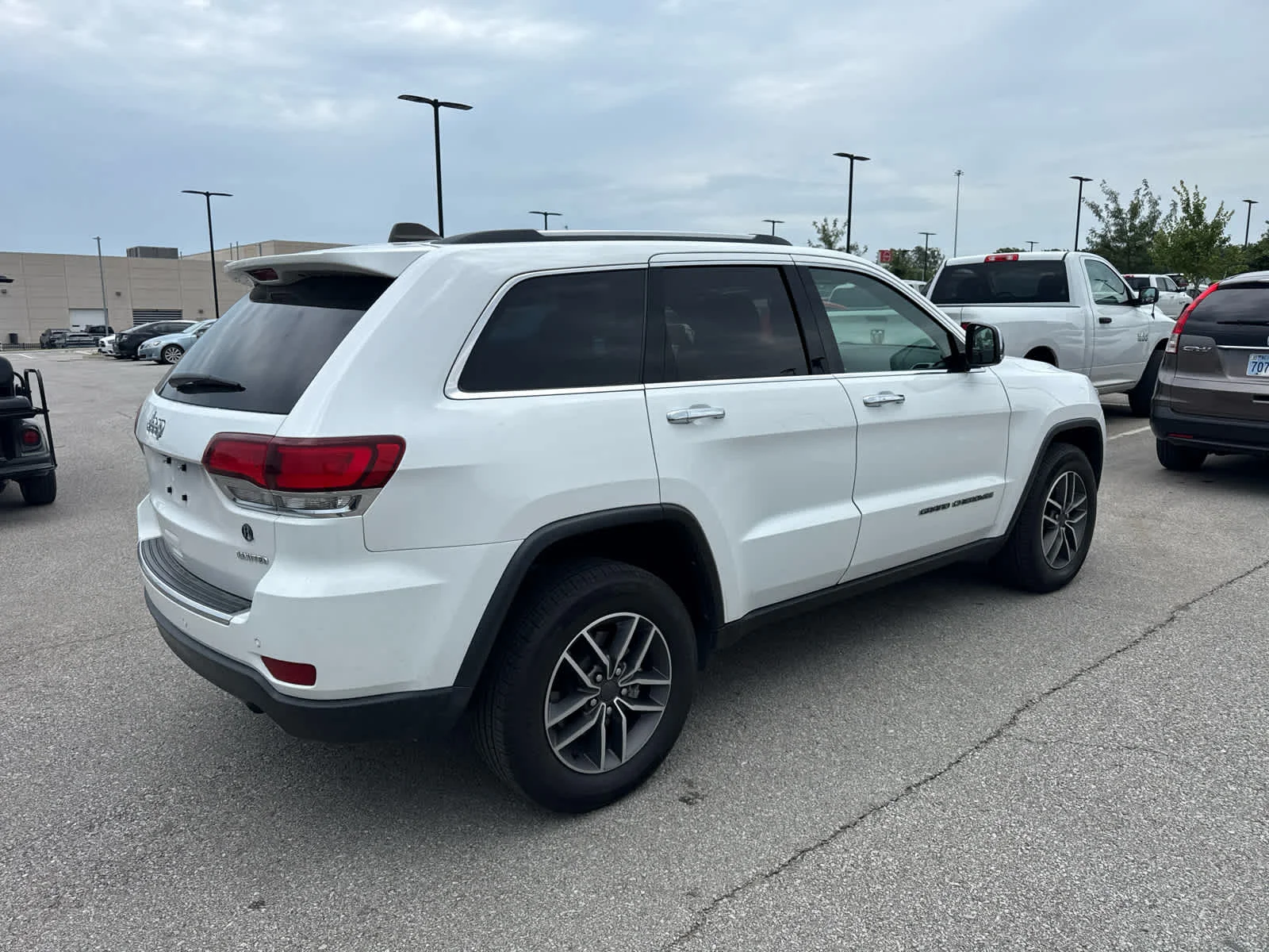 Used 2021 Bright White Clearcoat Jeep Limited image 5