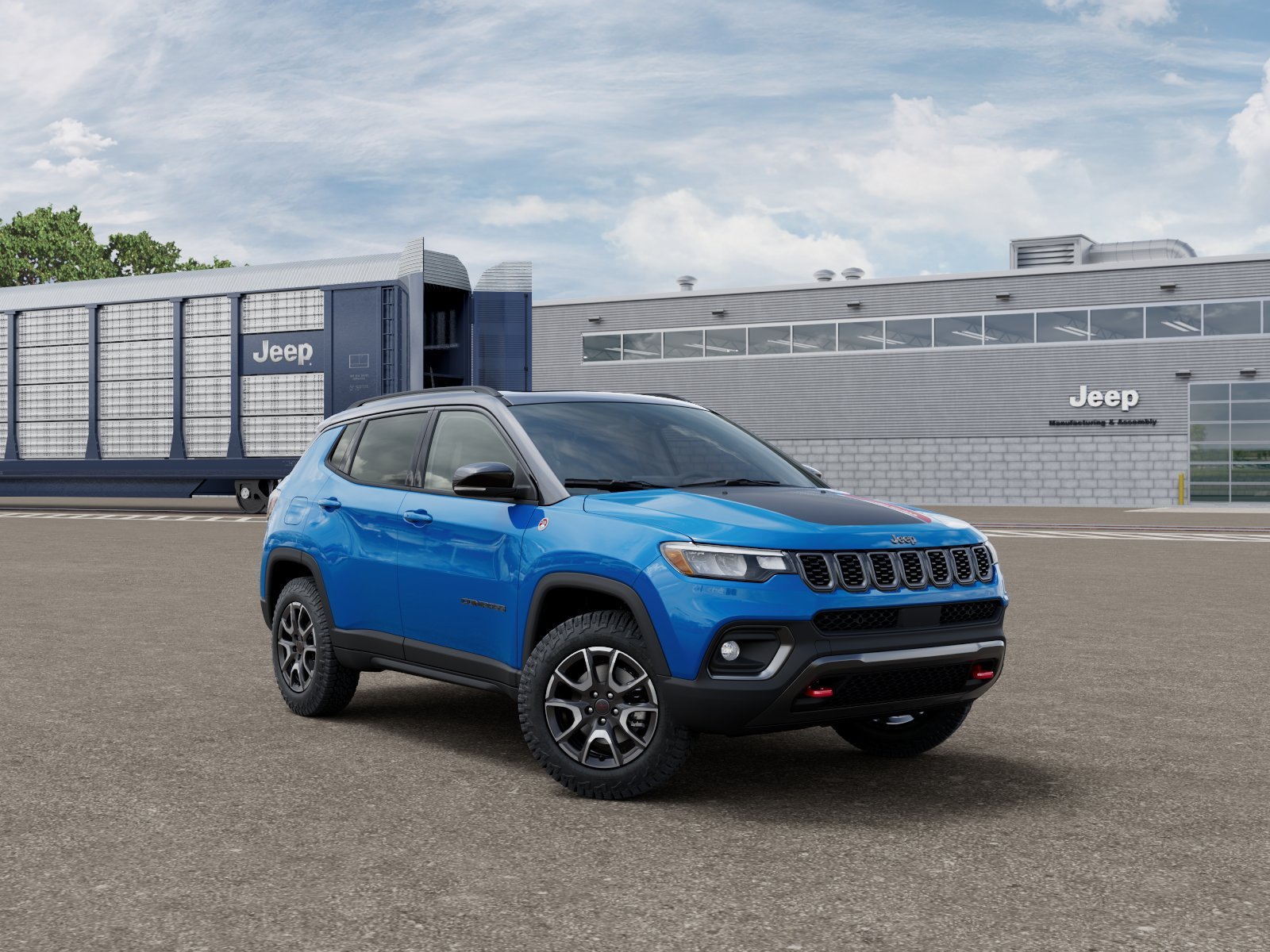 New 2026 Hydro Blue Pearl-Coat Exterior Paint Jeep Trailhawk image 5