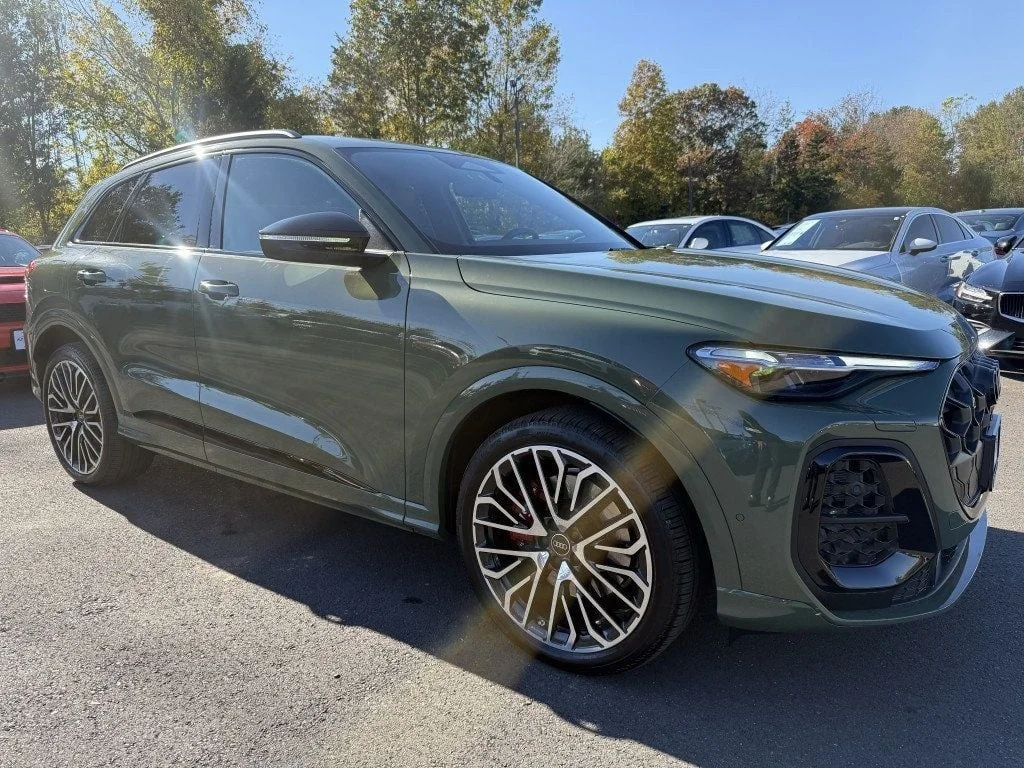 Used 2026 District Green Metallic Audi Premium Plus 3.0 TFSI quattro w/ Black Optic & Warm Weather image 2