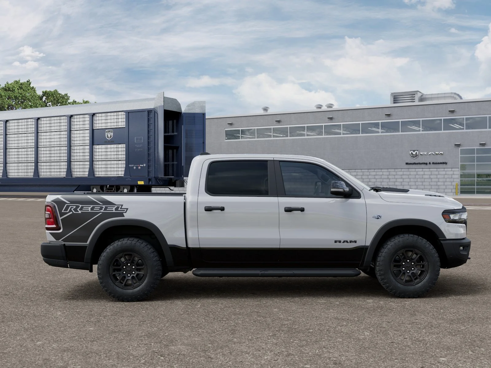 New 2026 Bright White Clear-Coat Exterior Paint RAM REBEL image 21