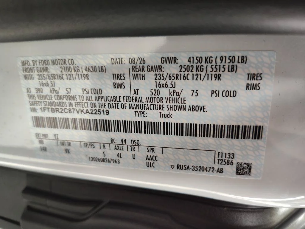 New 2027 Oxford White Ford Cargo Van image 27