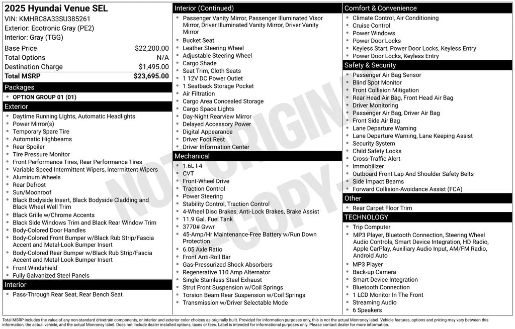 Used 2025 Gray Hyundai SEL image 10