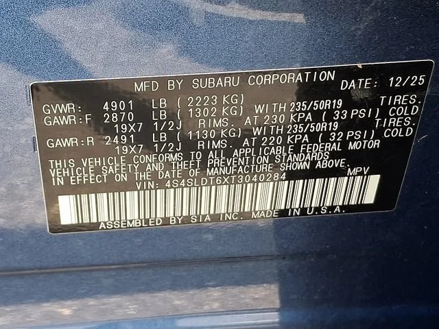 Used 2026 Blue Subaru Touring image 29
