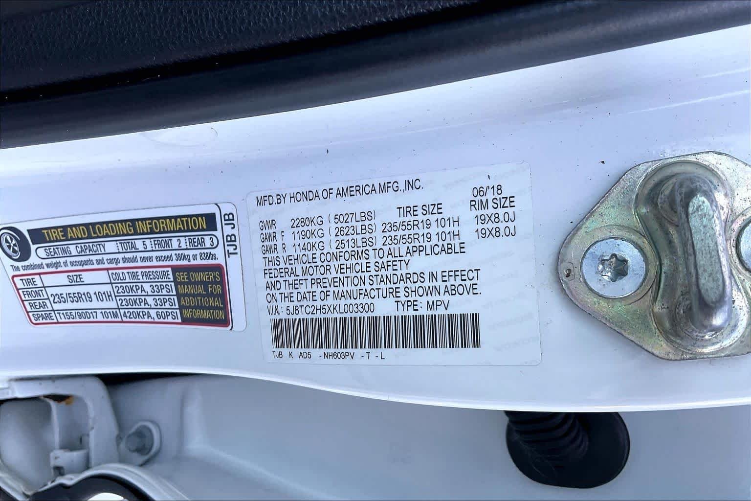 Used 2019 White Diamond Pearl Acura w/Technology Pkg image 32