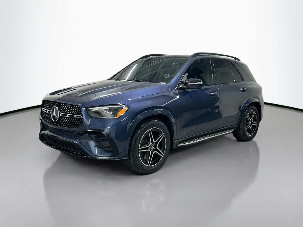 Certified Used 2024 Twilight Blue Metallic Mercedes-Benz GLE 450 image 1