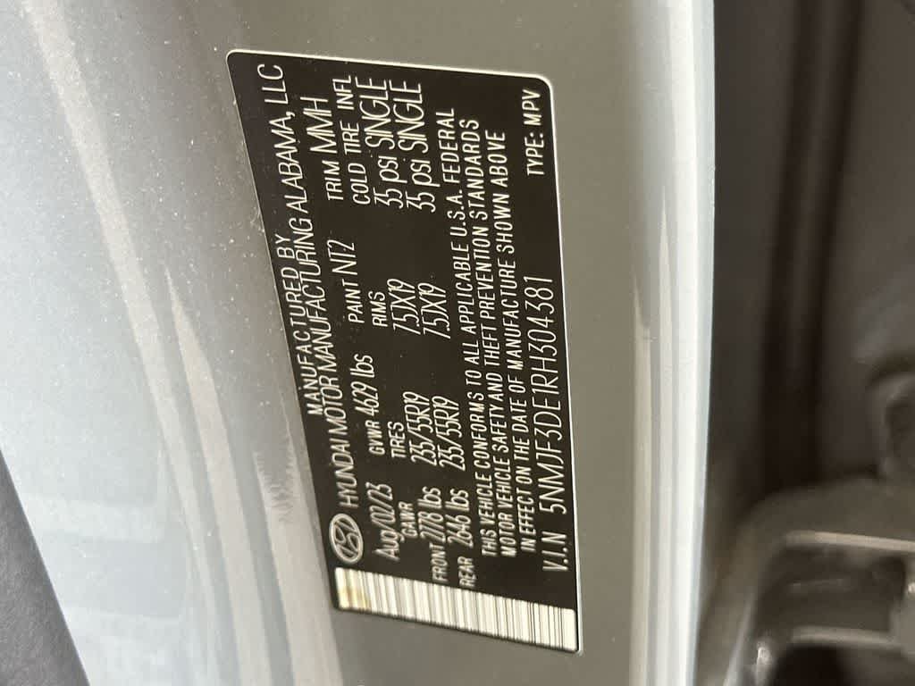 Used 2024 Hampton Gray Hyundai SEL image 29