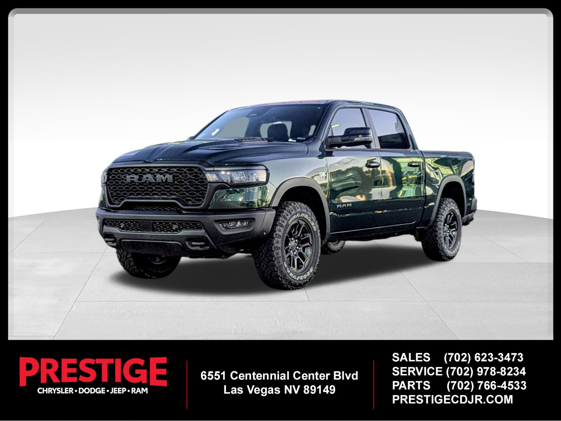 New 2026 Serrano-Green Metallic Exterior Paint RAM Rebel image 1