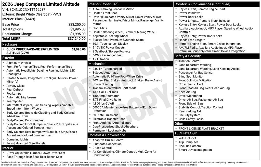 New 2026 Bright White Clearcoat Jeep Limited image 21