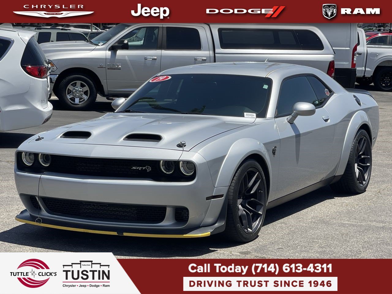 Used 2019 Triple Nickel Clearcoat Dodge SRT Hellcat Redeye Widebody image 3