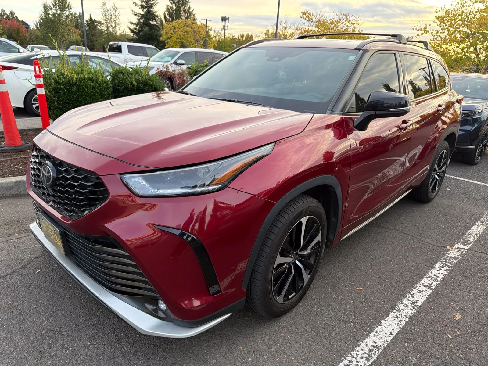 Used 2021 Ruby Flare Pearl Toyota XSE image 1