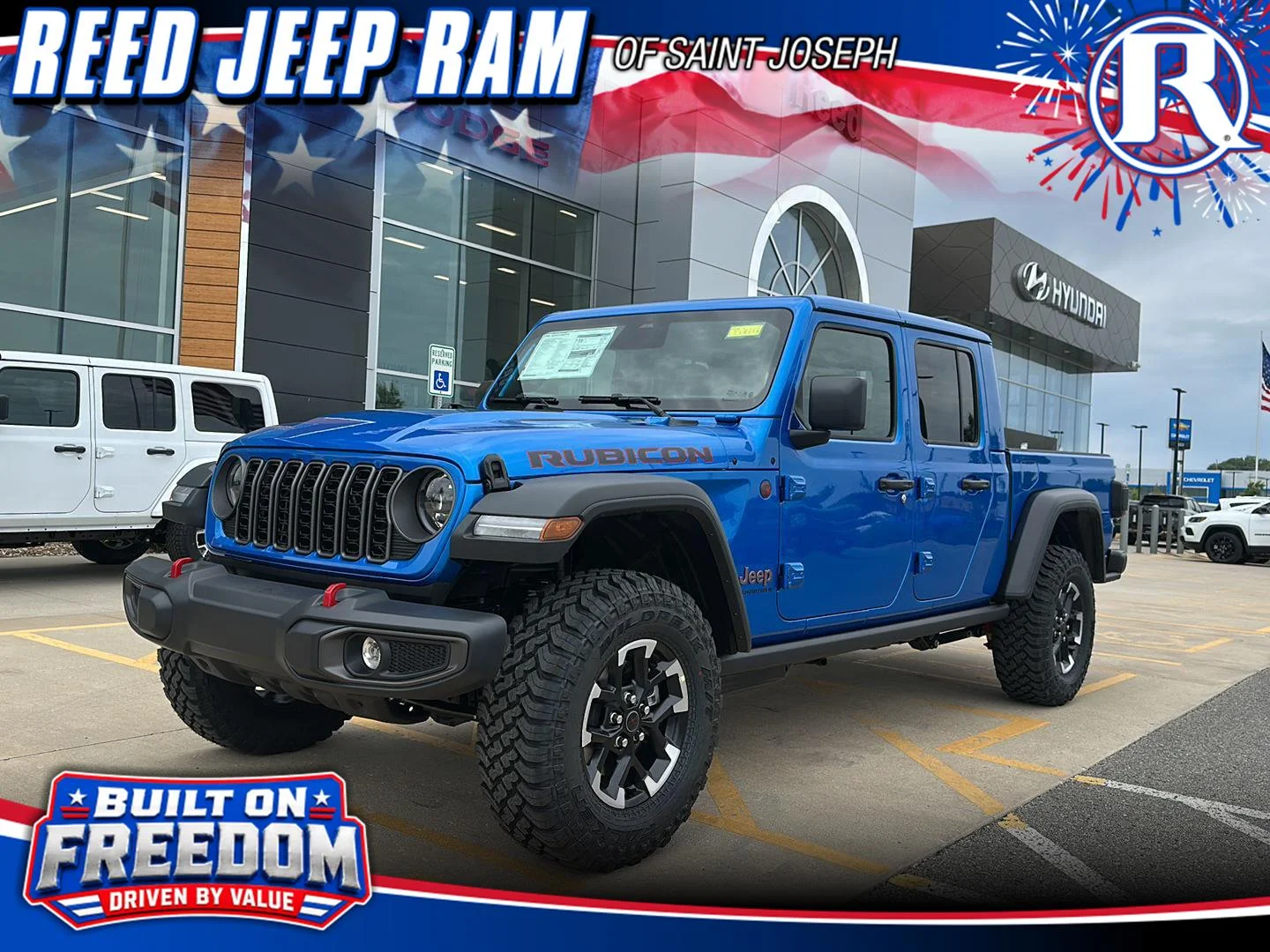 New 2026 Hydro Blue Pearlcoat Jeep Rubicon image 1