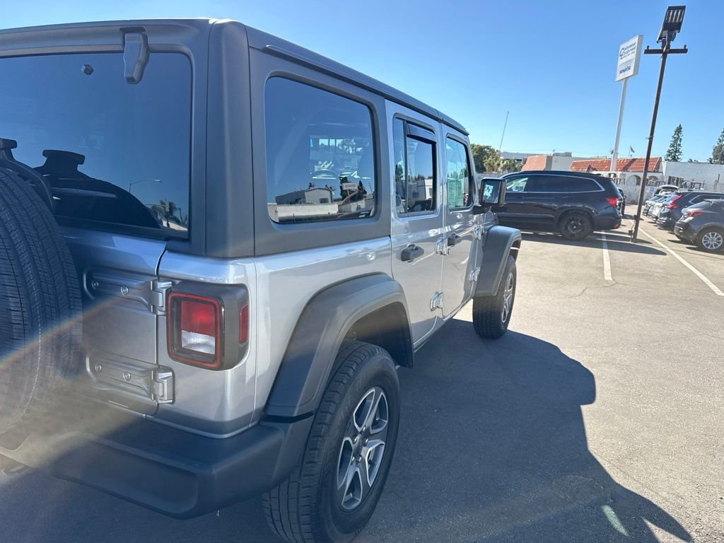 Used 2020 Billet Silver Metallic Jeep Unlimited Sport S image 6