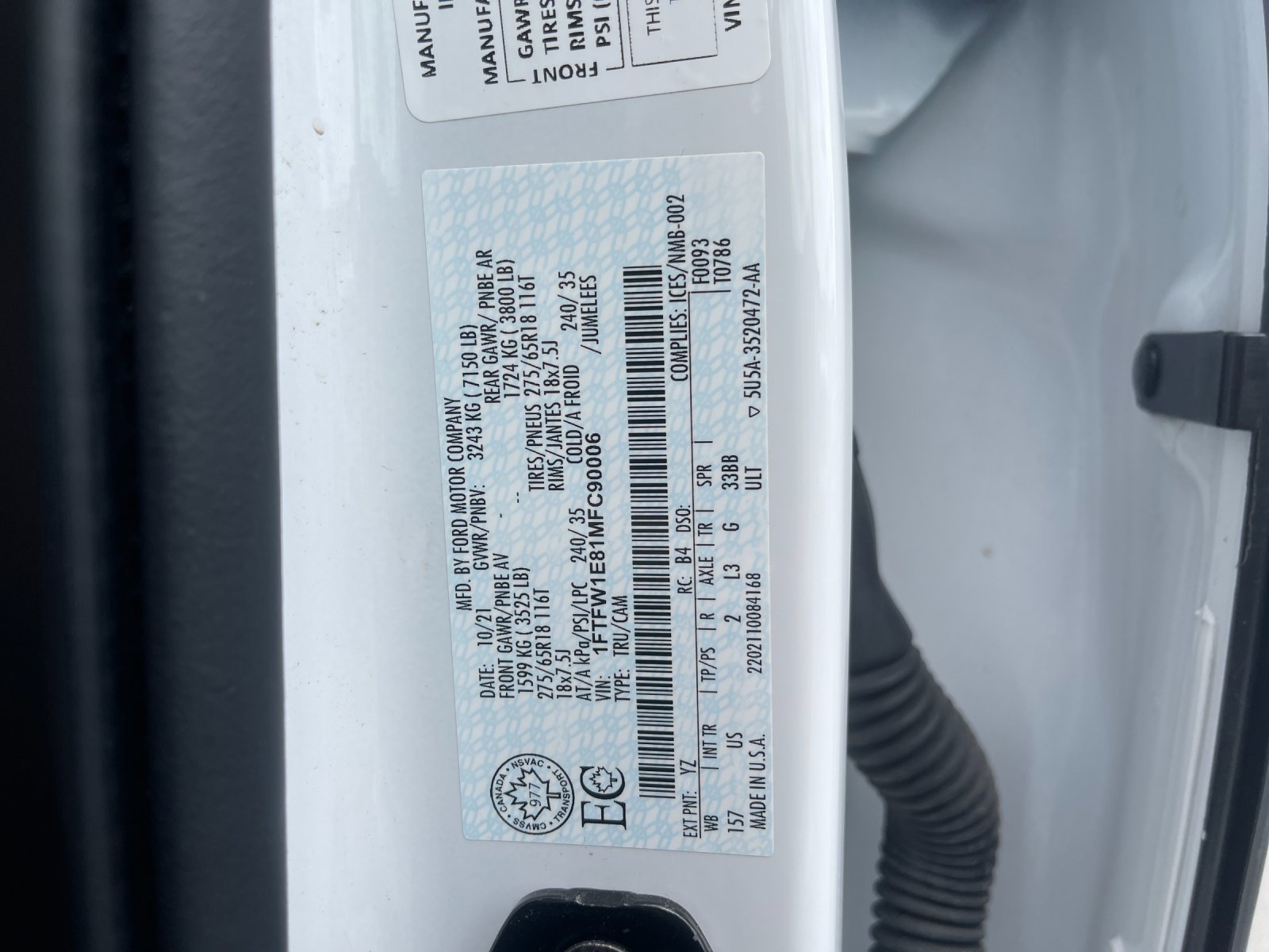 Used 2021 White Ford XLT image 31