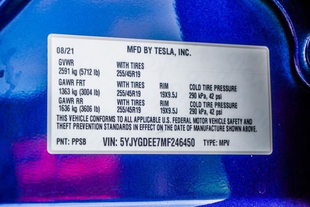 Used 2021 Blue Tesla Long Range image 38