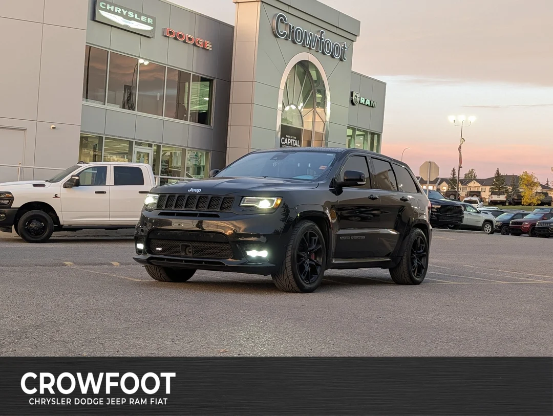 Used 2017 Black Jeep SRT - - Adaptive Cruise - Blind Spot - 20 Wheels & More! image 1