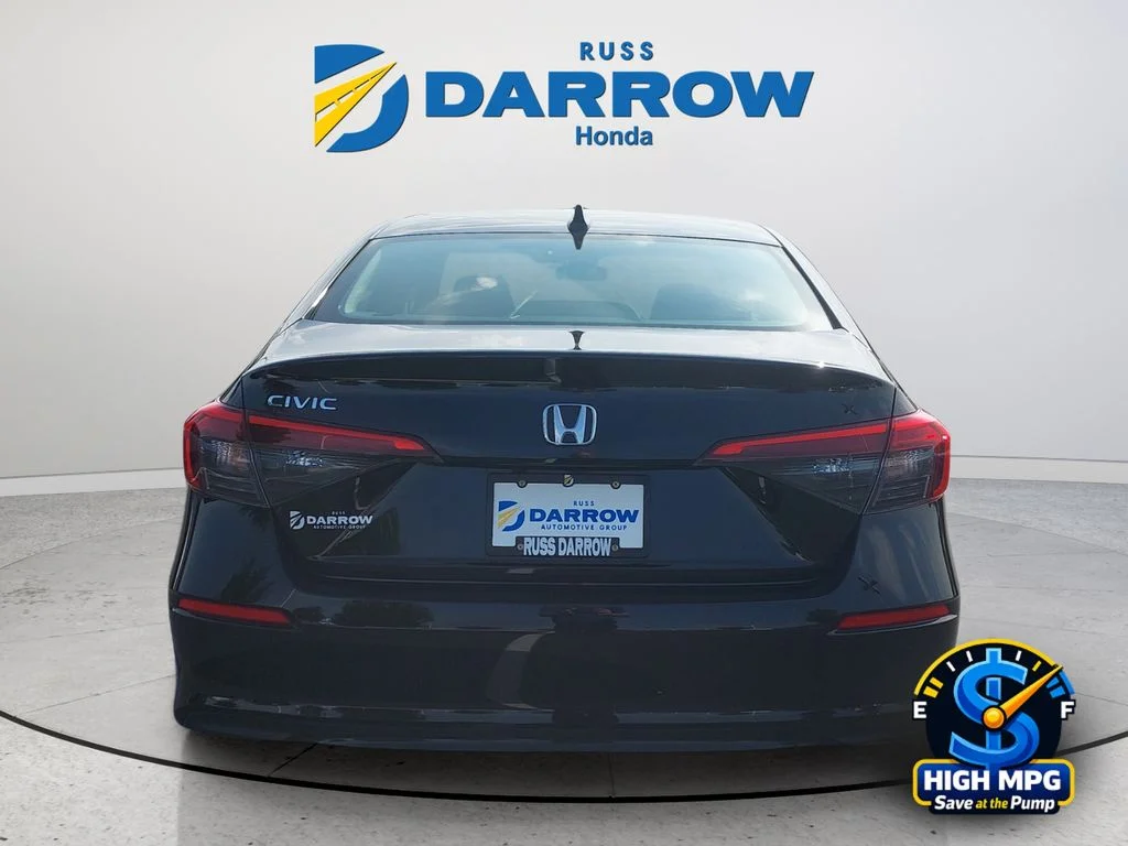 Certified Used 2023 Crystal Black Pearl Honda 1.5T 4D EX image 4