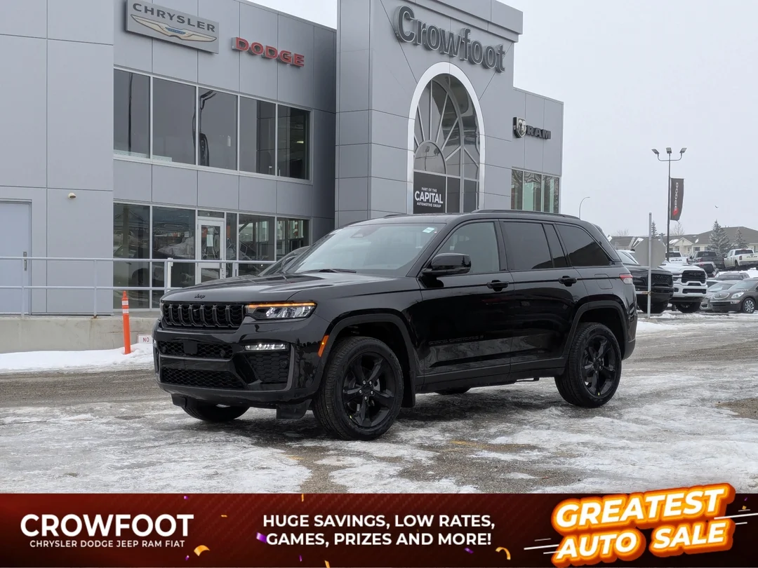 New 2026 Black Jeep Limited - - 4x4 - 20 Gloss Black Wheels - Luxury Tech II - Remote Start & More! image 1