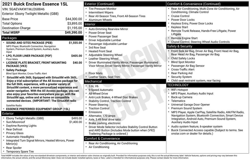Used 2021 Black Buick Essence image 36