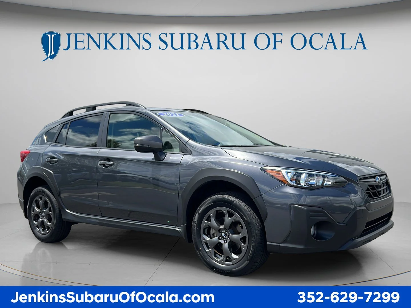 Used 2021 Magnetite Gray Metallic Subaru Sport image 1