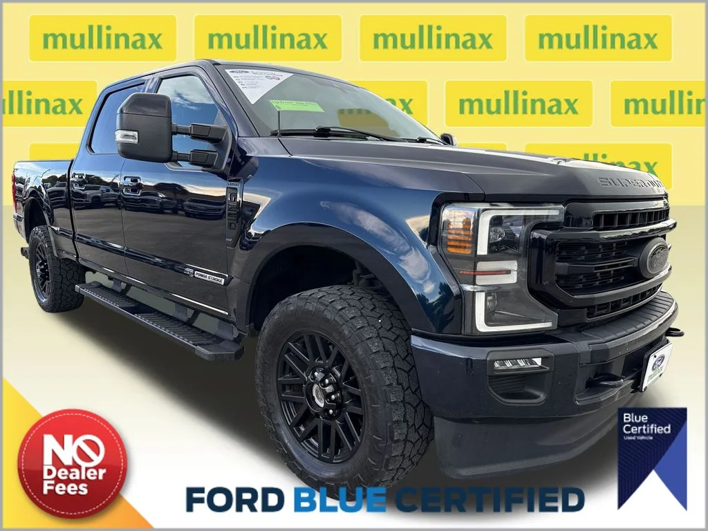 Certified Used 2021 Blue Ford Lariat image 1