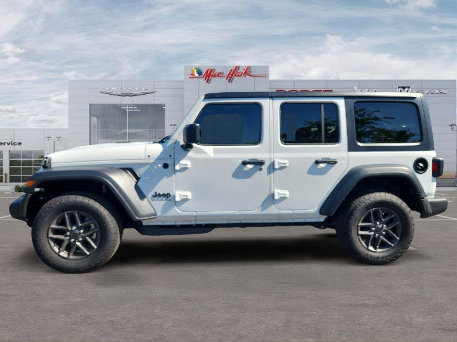 New 2026 Bright White Clear-Coat Exterior Paint Jeep Sport S image 2