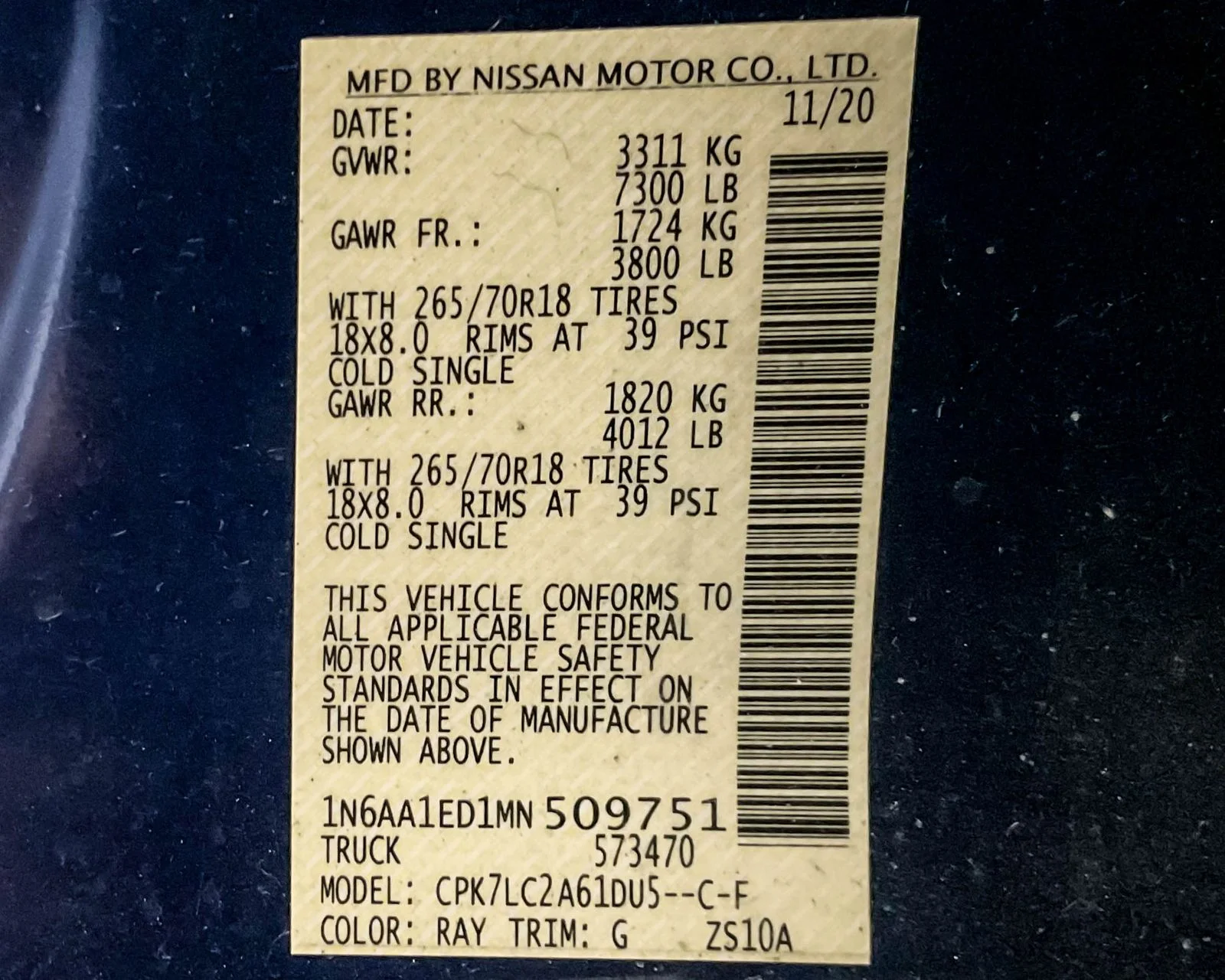 Used 2021 Blue Nissan SV image 24