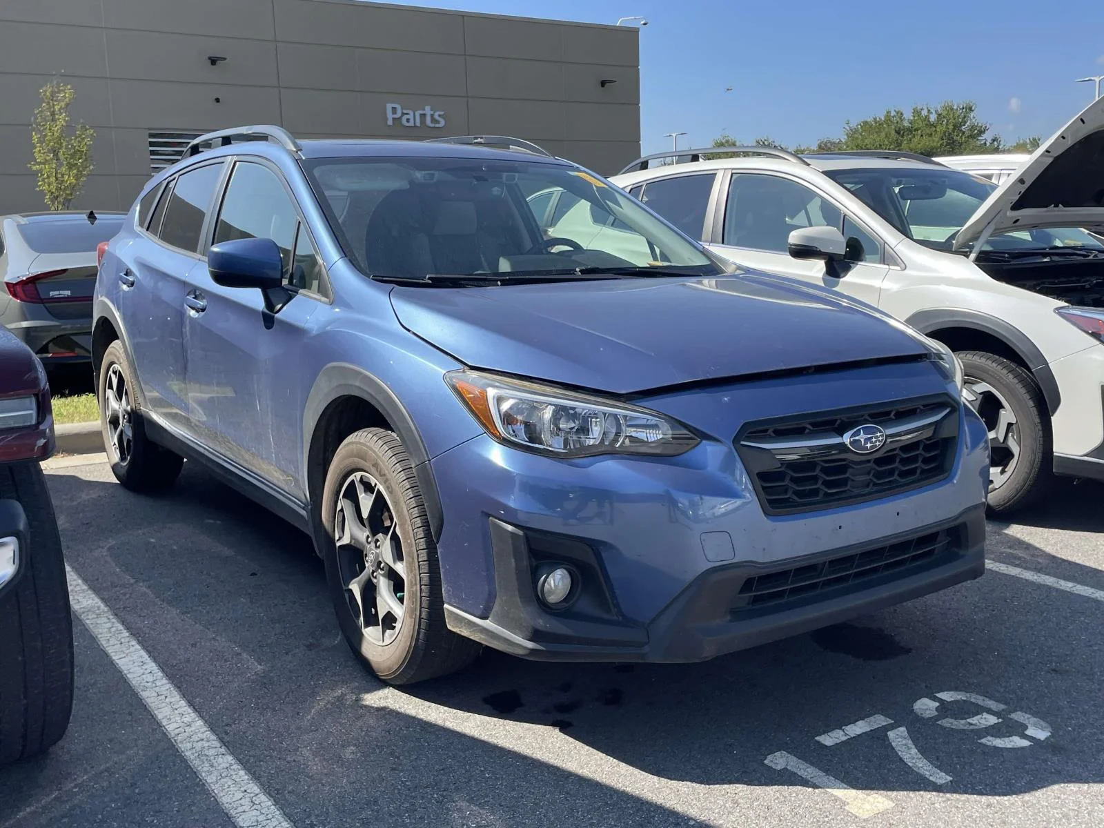Used 2020 Quartz Blue Pearl Subaru Premium image 1