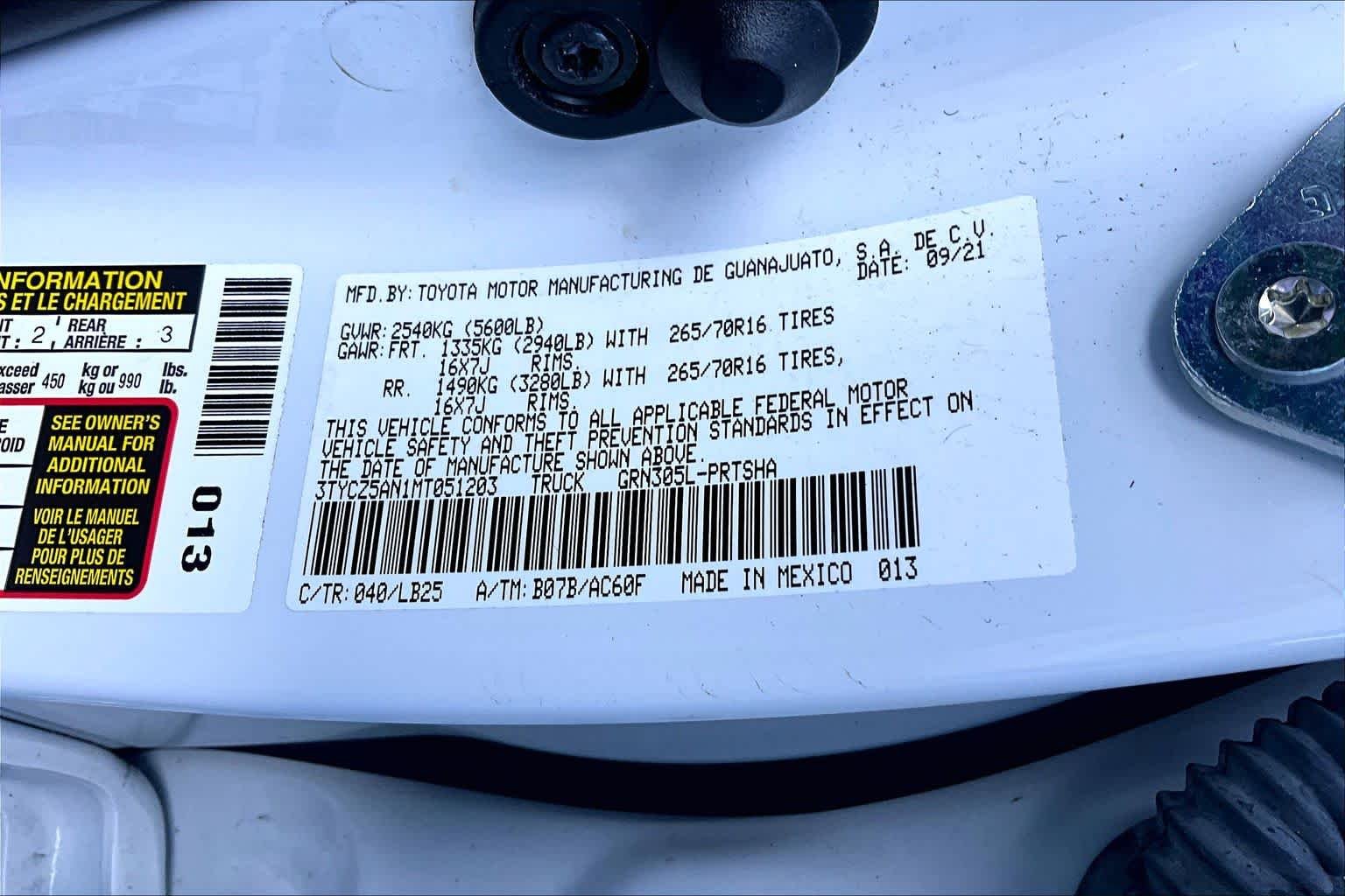 Certified Used 2021 Super White Toyota TRD Pro image 34