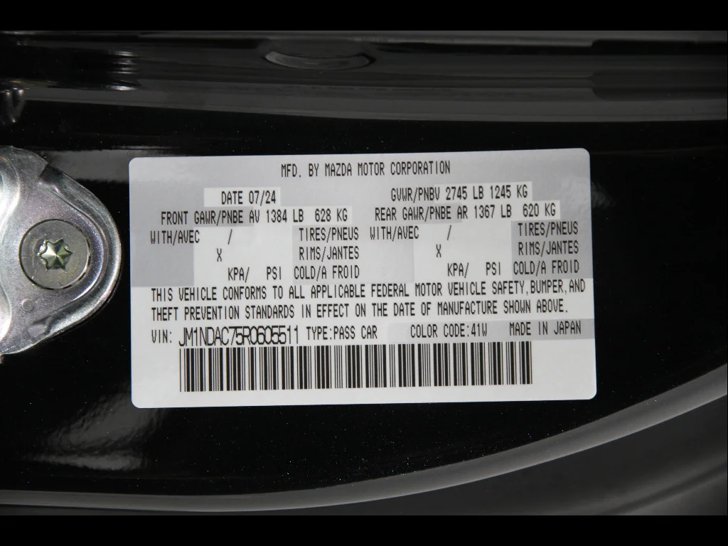 Certified Used 2024 Jet Black Mica Mazda Club image 23